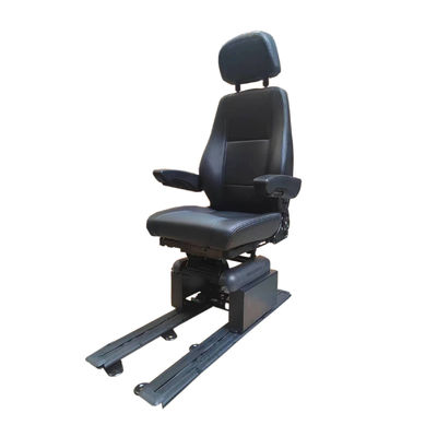 Schwarze Marine Air Ride Sitze S802 Leder-Luftfederung Bootssitz